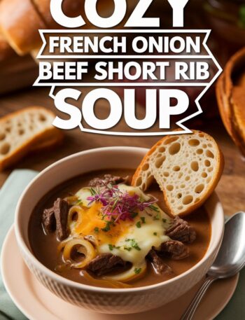 French Onion Beef Short Rib Soup