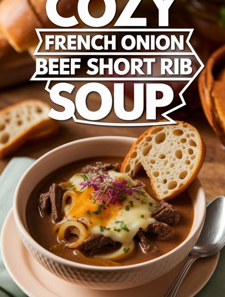 French Onion Beef Short Rib Soup
