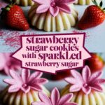 Strawberry Sugar Cookies with Sparkling Strawberry Sugar