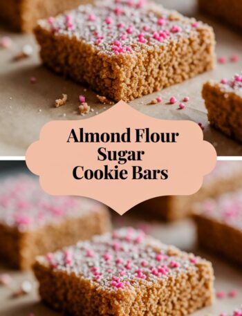 Almond Flour Sugar Cookie Bars