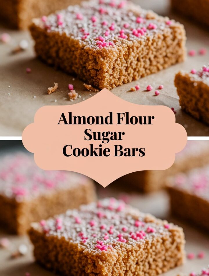 Almond Flour Sugar Cookie Bars