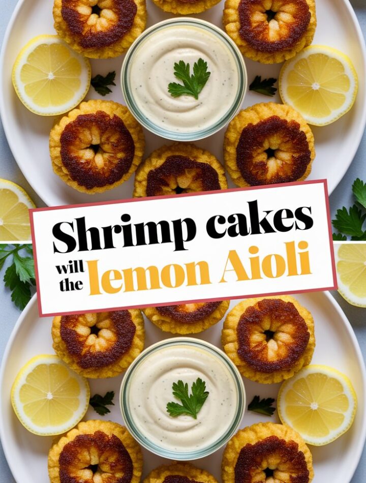 Shrimp Cakes with Lemon Aioli