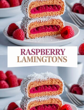 Raspberry Lamingtons