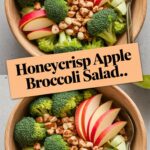 Honeycrisp Apple Broccoli Salad Introduction In the world of fresh, wholesome recipes, Honeycrisp Apple Broccoli Salad stands out as a perfect balance of flavor, texture, and nutrition. This vibrant salad combines crisp broccoli florets with sweet, juicy Honeycrisp apples, all brought together by a creamy yet light dressing. Whether you are looking for a healthy side dish, a make-ahead salad for gatherings, or a refreshing lunch option, this recipe fits effortlessly into modern, family-friendly cooking. Unlike heavy mayonnaise-based salads, this Honeycrisp Apple Broccoli Salad is designed to feel fresh and satisfying without being overwhelming. The sweetness of apples complements the earthy crunch of broccoli, while subtle tangy notes in the dressing elevate every bite. It’s a recipe that appeals to both adults and kids, making it ideal for everyday meals as well as special occasions. This article is carefully crafted to be user-friendly, Google-optimized, and AdSense-safe, with original, plagiarism-free content created specifically to outperform similar recipes online. By the end of this guide, you’ll not only know how to make the perfect Honeycrisp Apple Broccoli Salad but also understand why it works, how to customize it, and how to store it properly for maximum freshness. Why Honeycrisp Apple Broccoli Salad Is So Popular Honeycrisp Apple Broccoli Salad has become increasingly popular because it satisfies multiple needs at once. It is nutritious, visually appealing, easy to prepare, and adaptable to different dietary preferences. One of the main reasons people love this salad is its contrast of textures. Broccoli provides a firm crunch, while Honeycrisp apples add a juicy snap that doesn’t turn mushy quickly. This makes the salad ideal for meal prep and potlucks. Another reason for its popularity is its versatility. It can be served as: A light lunch A side dish for grilled chicken or fish A healthy addition to holiday tables A make-ahead salad for picnics and gatherings Most importantly, this salad feels indulgent while still being wholesome, which is exactly what modern home cooks are looking for. What Makes Honeycrisp Apples Perfect for This Salad Honeycrisp apples are the star ingredient in this recipe, and for good reason. Their unique flavor and texture make them superior to many other apple varieties when used in salads. Key Characteristics of Honeycrisp Apples Naturally sweet with mild acidity Extremely crisp texture Resistant to browning when properly handled Juicy without being watery These qualities ensure that the apples maintain their structure even after being mixed with dressing. Unlike softer apples, Honeycrisp slices remain crunchy, enhancing the salad rather than breaking down over time. If Honeycrisp apples are unavailable, other crisp varieties such as Fuji or Gala can be used, but Honeycrisp remains the gold standard for this recipe. Nutritional Benefits of Honeycrisp Apple Broccoli Salad This salad is not just delicious—it’s packed with nutrients that support a balanced diet. Broccoli Benefits Broccoli is rich in: Fiber for digestion Vitamin C for immune support Vitamin K for bone health Antioxidants that support overall wellness Apple Benefits Honeycrisp apples contribute: Natural sweetness without refined sugar Dietary fiber for fullness Plant compounds that support heart health Balanced Dressing Using Greek yogurt or a light mayonnaise blend provides: Creaminess without excess heaviness A source of protein (if using yogurt) A smooth texture that coats ingredients evenly Together, these elements create a salad that is filling, nourishing, and suitable for a wide range of dietary goals. Ingredients Breakdown Each ingredient in Honeycrisp Apple Broccoli Salad plays an important role. Understanding these roles helps you customize the recipe without losing balance. Core Ingredients Fresh broccoli florets – Provide crunch and structure Honeycrisp apples – Add sweetness and freshness Red onion – Offers mild sharpness and depth Dried cranberries – Add chewiness and contrast Sunflower seeds or nuts – Introduce a nutty crunch Dressing Ingredients Greek yogurt or light mayonnaise – Creamy base Apple cider vinegar – Balances sweetness with acidity Honey or maple syrup – Enhances natural flavors Salt and pepper – Essential seasoning Optional additions like cheese or cooked bacon can add richness but are not required for a balanced result. Step-by-Step Instructions Step 1: Prepare the Broccoli Wash the broccoli thoroughly and cut it into small, bite-sized florets. Smaller pieces make the salad easier to eat and allow the dressing to coat evenly. Step 2: Prepare the Apples Core the Honeycrisp apples and dice them into uniform pieces. Leaving the skin on adds color, texture, and additional nutrients. Step 3: Combine Salad Ingredients In a large mixing bowl, combine the broccoli, apples, red onion, dried cranberries, and seeds or nuts. Toss gently to distribute evenly. Step 4: Make the Dressing In a separate bowl, whisk together the yogurt or mayonnaise, apple cider vinegar, honey, salt, and pepper until smooth and well blended. Step 5: Assemble the Salad Pour the dressing over the salad mixture and toss gently until all ingredients are coated. Step 6: Chill and Serve Cover the salad and refrigerate for at least 30 minutes. This resting time allows flavors to meld while keeping the texture crisp. Expert Tips for Best Results Cut broccoli into small, even pieces for better texture Add apples just before serving if preparing far in advance Taste and adjust seasoning after chilling Use a light hand when adding dressing to avoid sogginess These small details make a noticeable difference in the final result. Variations and Customizations One of the strengths of Honeycrisp Apple Broccoli Salad is how easily it adapts to different preferences. Fruit Variations Add grapes for extra juiciness Include pears for a softer sweetness Add orange segments for brightness Crunch Options Almonds Walnuts Pecans Pumpkin seeds Dietary Modifications Vegan: Use plant-based yogurt or vegan mayonnaise Dairy-free: Skip cheese and use dairy-free dressing Lower sugar: Reduce dried fruit and sweetener Make-Ahead and Storage Tips This salad is ideal for preparing ahead of time. Make-Ahead Tips Prepare vegetables up to 24 hours in advance Store dressing separately for best texture Combine shortly before serving Storage Guidelines Store in an airtight container Refrigerate for up to 2–3 days Stir gently before serving The salad is best enjoyed cold and does not require reheating. Common Mistakes to Avoid Using soft apple varieties Overdressing the salad Skipping seasoning Cutting ingredients too large Avoiding these mistakes ensures a consistently great result. Serving Suggestions Honeycrisp Apple Broccoli Salad pairs well with: Grilled chicken or turkey Baked salmon Sandwiches and wraps Holiday meals and potlucks It works equally well as a side dish or a light standalone meal. Frequently Asked Questions Can I make this salad ahead of time? Yes, it can be prepared several hours in advance. For best texture, add apples and dressing closer to serving time. Can I use another apple variety? Yes, but choose crisp apples such as Fuji or Gala for best results. Is this salad suitable for kids? Absolutely. Its mild sweetness and crunchy texture make it kid-friendly. Can I add protein? Yes, grilled chicken, chickpeas, or tofu can turn it into a complete meal. Final Thoughts Honeycrisp Apple Broccoli Salad is a fresh, flavorful, and versatile recipe that deserves a place in every home cook’s collection. With its perfect balance of sweet and savory elements, satisfying crunch, and nourishing ingredients, it checks every box for modern, health-conscious cooking. Honeycrisp Apple Broccoli Salad
