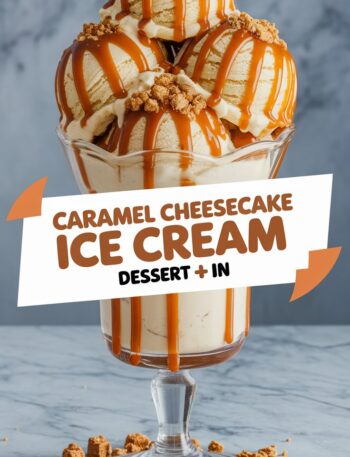 Caramel Cheesecake Ice Cream Dessert