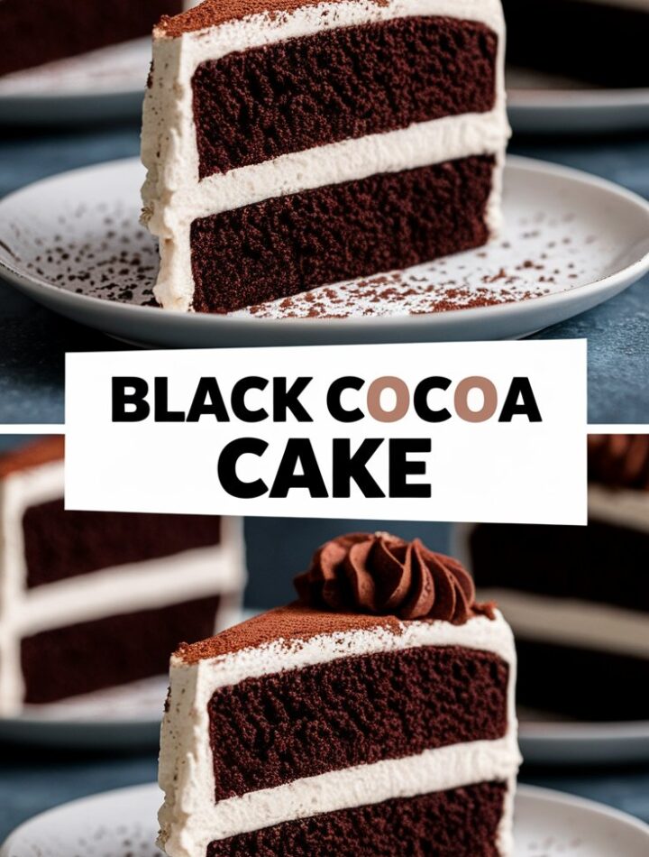 Black Cocoa Cake