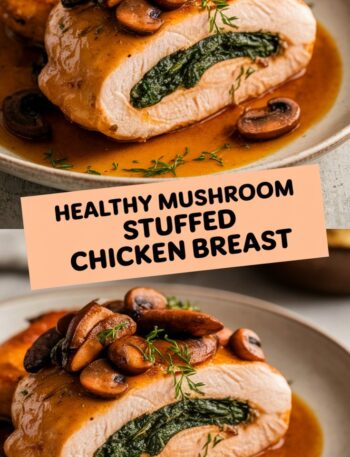 Healthy Mushroom Stuffed Chicken Breast
