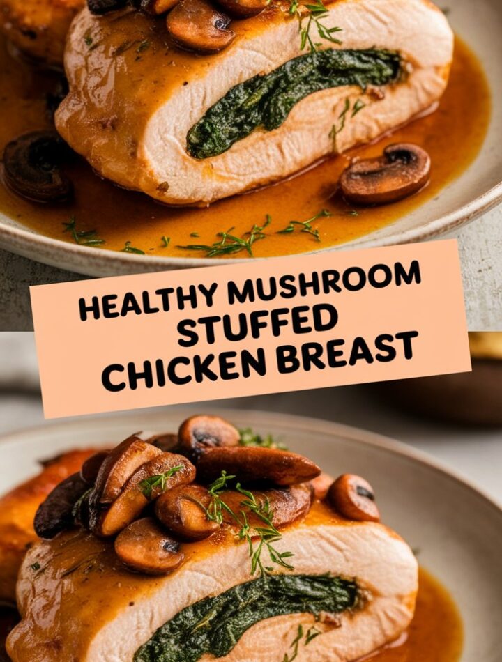 Healthy Mushroom Stuffed Chicken Breast