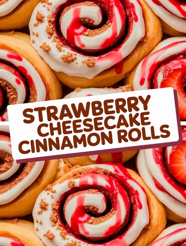 Strawberry Cheesecake Cinnabon Rolls