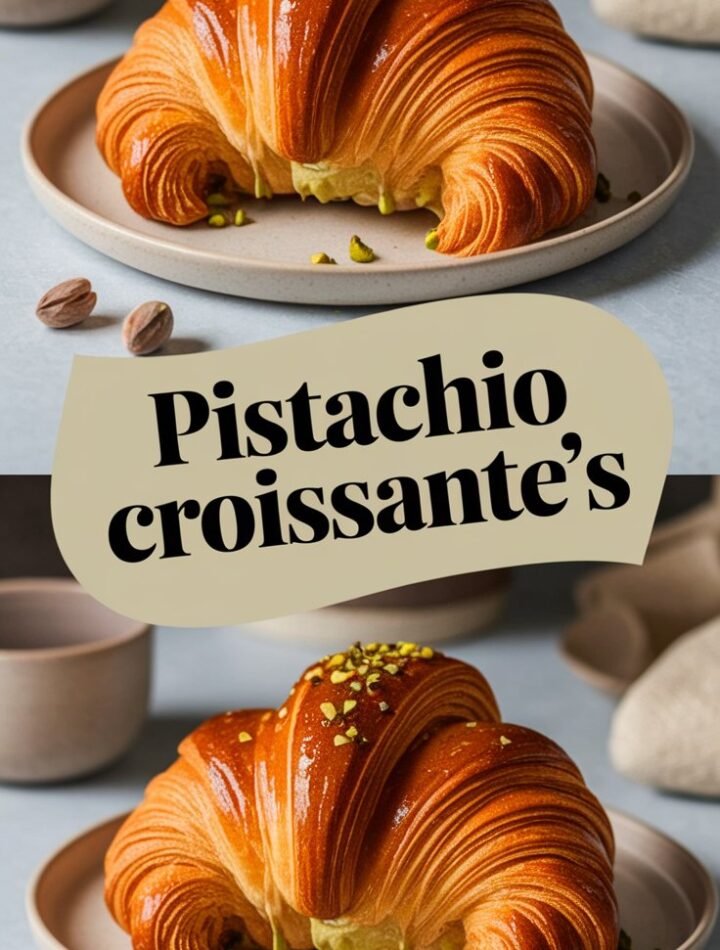 Pistachio Croissants